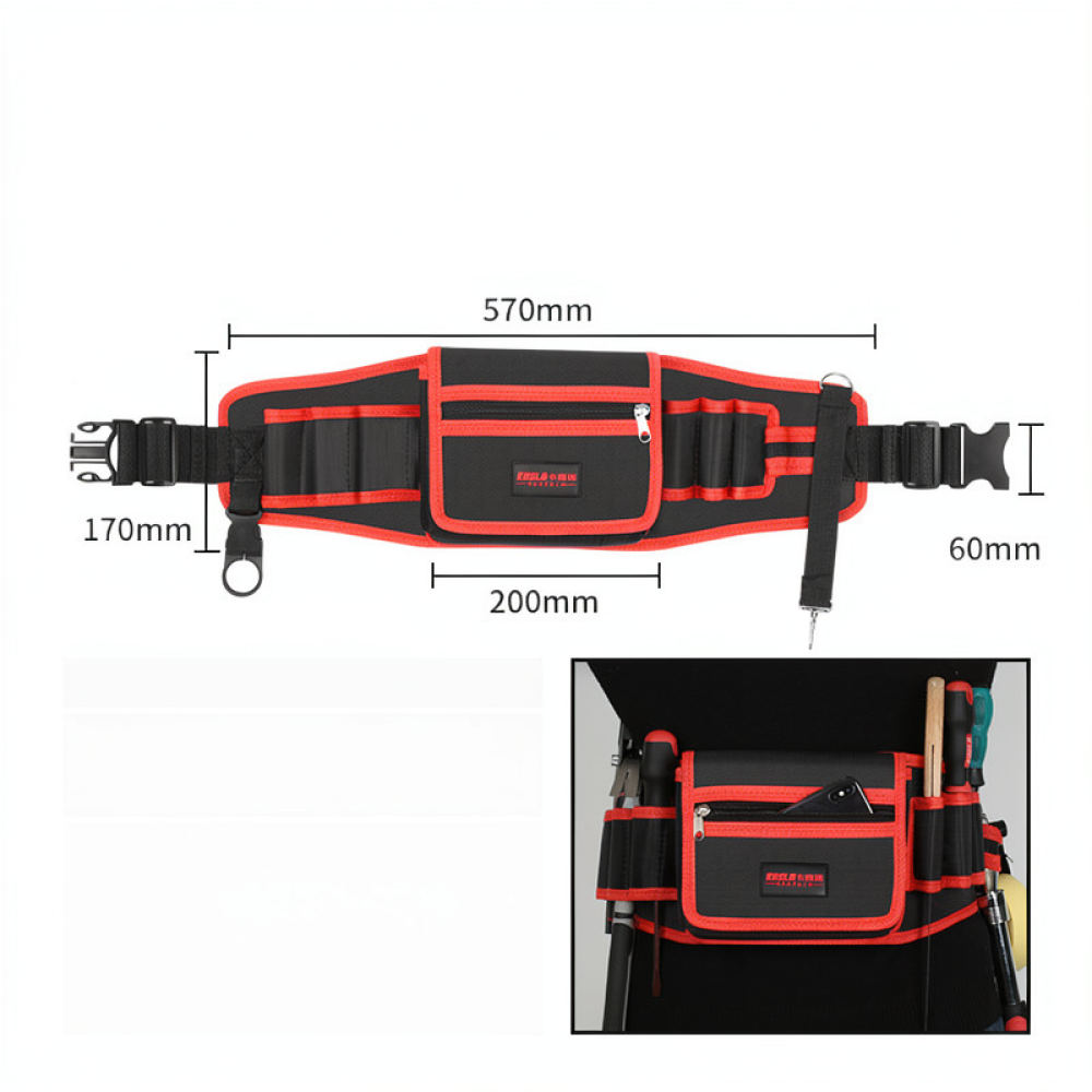 Wear Resistant Tool Waist Pouc - Heavy Equipment Electrician ulasan dan harga